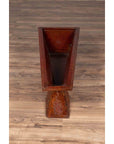 Vintage Burmese Prayer Book Holder with Unusual Shape and Carved Pedestal Base-14. Asian & Chinese Furniture, Art, Antiques, Vintage Home Décor for sale at FEA Home