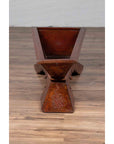 Vintage Burmese Prayer Book Holder with Unusual Shape and Carved Pedestal Base-15. Asian & Chinese Furniture, Art, Antiques, Vintage Home Décor for sale at FEA Home