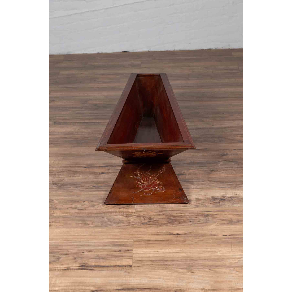 Vintage Burmese Prayer Book Holder with Unusual Shape and Carved Pedestal Base-16. Asian & Chinese Furniture, Art, Antiques, Vintage Home Décor for sale at FEA Home