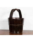 19th Century Southern Chinese Wooden Bucket with Large Handle and Metal Accents-8. Asian & Chinese Furniture, Art, Antiques, Vintage Home Décor for sale at FEA Home