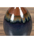 Vintage Northern Thai Chiang Mai Blue and Brown Vase from the Prem Collection-13. Asian & Chinese Furniture, Art, Antiques, Vintage Home Décor for sale at FEA Home