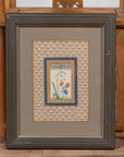Indian Floral Still-Life from the Midcentury Period with Flowers and Calligraphy-12. Asian & Chinese Furniture, Art, Antiques, Vintage Home Décor for sale at FEA Home
