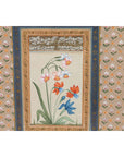 Indian Floral Still-Life from the Midcentury Period with Flowers and Calligraphy-6. Asian & Chinese Furniture, Art, Antiques, Vintage Home Décor for sale at FEA Home