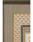 Indian Floral Still-Life from the Midcentury Period with Flowers and Calligraphy-7. Asian & Chinese Furniture, Art, Antiques, Vintage Home Décor for sale at FEA Home