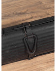 Early 20th Century Industrial Metal Tool Box with Dark Patina, Found in India-9. Asian & Chinese Furniture, Art, Antiques, Vintage Home Décor for sale at FEA Home