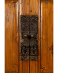 Large Chinese Qing Dynasty Style Wooden Cabinet with Paneled Doors and Drawers-6. Asian & Chinese Furniture, Art, Antiques, Vintage Home Décor for sale at FEA Home