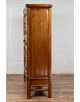 Large Chinese Qing Dynasty Style Wooden Cabinet with Paneled Doors and Drawers-19. Asian & Chinese Furniture, Art, Antiques, Vintage Home Décor for sale at FEA Home