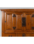 Large Chinese Qing Dynasty Style Wooden Cabinet with Paneled Doors and Drawers-11. Asian & Chinese Furniture, Art, Antiques, Vintage Home Décor for sale at FEA Home