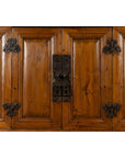 Large Chinese Qing Dynasty Style Wooden Cabinet with Paneled Doors and Drawers-12. Asian & Chinese Furniture, Art, Antiques, Vintage Home Décor for sale at FEA Home