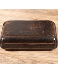 Small Antique Chinese Dowry Basket with Distressed Brown Patina-7. Asian & Chinese Furniture, Art, Antiques, Vintage Home Décor for sale at FEA Home