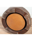 Meiji Period Japanese Wood Root Round Hibachi with Brown Patina, circa 1900-7. Asian & Chinese Furniture, Art, Antiques, Vintage Home Décor for sale at FEA Home