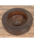 Meiji Period Japanese Wood Root Round Hibachi with Brown Patina, circa 1900-8. Asian & Chinese Furniture, Art, Antiques, Vintage Home Décor for sale at FEA Home
