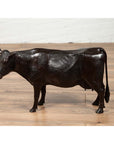 Contemporary Lost Wax Cast Bronze Custom Design Sculpture of a Holstein Cow-3. Asian & Chinese Furniture, Art, Antiques, Vintage Home Décor for sale at FEA Home