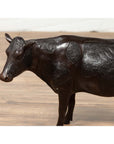 Contemporary Lost Wax Cast Bronze Custom Design Sculpture of a Holstein Cow-9. Asian & Chinese Furniture, Art, Antiques, Vintage Home Décor for sale at FEA Home