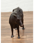 Contemporary Lost Wax Cast Bronze Custom Design Sculpture of a Holstein Cow-6. Asian & Chinese Furniture, Art, Antiques, Vintage Home Décor for sale at FEA Home