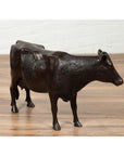 Contemporary Lost Wax Cast Bronze Custom Design Sculpture of a Holstein Cow-4. Asian & Chinese Furniture, Art, Antiques, Vintage Home Décor for sale at FEA Home