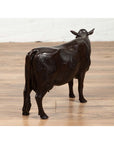 Contemporary Lost Wax Cast Bronze Custom Design Sculpture of a Holstein Cow-5. Asian & Chinese Furniture, Art, Antiques, Vintage Home Décor for sale at FEA Home