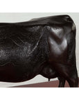 Contemporary Lost Wax Cast Bronze Custom Design Sculpture of a Holstein Cow-11. Asian & Chinese Furniture, Art, Antiques, Vintage Home Décor for sale at FEA Home
