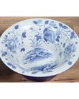 Pair of Blue & White Porcelain Basins with Floral Motifs-10. Asian & Chinese Furniture, Art, Antiques, Vintage Home Décor for sale at FEA Home