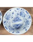 Pair of Blue & White Porcelain Basins with Floral Motifs-12. Asian & Chinese Furniture, Art, Antiques, Vintage Home Décor for sale at FEA Home