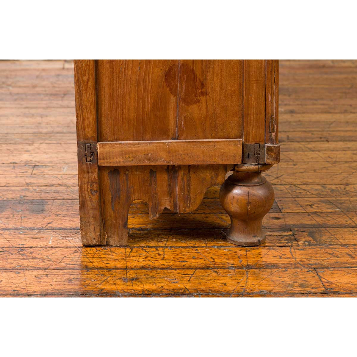 Dutch Colonial 19th Century Teak Wood Cabinet with Carved Panels and Shelves-13. Asian & Chinese Furniture, Art, Antiques, Vintage Home Décor for sale at FEA Home