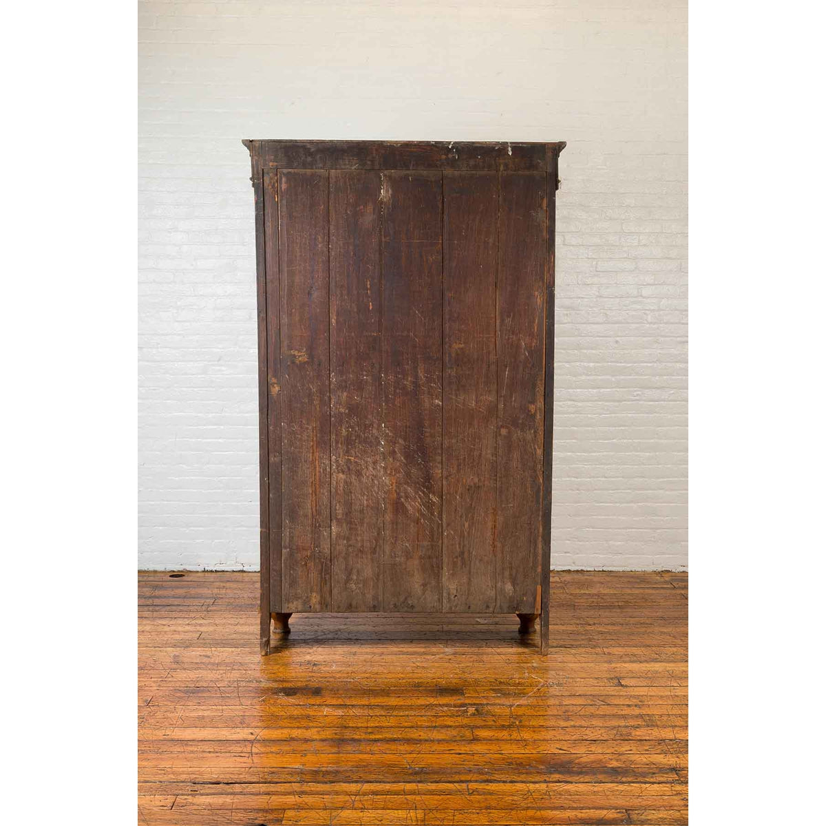 Dutch Colonial 19th Century Teak Wood Cabinet with Carved Panels and Shelves-8. Asian & Chinese Furniture, Art, Antiques, Vintage Home Décor for sale at FEA Home