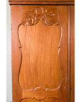 Dutch Colonial 19th Century Teak Wood Cabinet with Carved Panels and Shelves-5. Asian & Chinese Furniture, Art, Antiques, Vintage Home Décor for sale at FEA Home