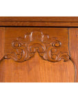 Dutch Colonial 19th Century Teak Wood Cabinet with Carved Panels and Shelves-11. Asian & Chinese Furniture, Art, Antiques, Vintage Home Décor for sale at FEA Home
