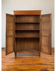 Dutch Colonial 19th Century Teak Wood Cabinet with Carved Panels and Shelves-4. Asian & Chinese Furniture, Art, Antiques, Vintage Home Décor for sale at FEA Home