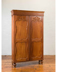 Dutch Colonial 19th Century Teak Wood Cabinet with Carved Panels and Shelves-2. Asian & Chinese Furniture, Art, Antiques, Vintage Home Décor for sale at FEA Home