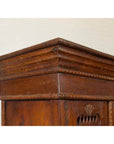 Indian Hand Carved Cabinet with Open Diamond Design and Painted Fan Motifs-5. Asian & Chinese Furniture, Art, Antiques, Vintage Home Décor for sale at FEA Home