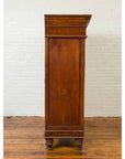 Indian Hand Carved Cabinet with Open Diamond Design and Painted Fan Motifs-11. Asian & Chinese Furniture, Art, Antiques, Vintage Home Décor for sale at FEA Home