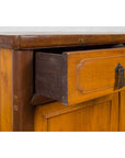 Chinese Antique Elm Two-Toned Cabinet with Cut Bronze Hardware and Yellow Patina-9. Asian & Chinese Furniture, Art, Antiques, Vintage Home Décor for sale at FEA Home