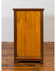 Chinese Antique Elm Two-Toned Cabinet with Cut Bronze Hardware and Yellow Patina-6. Asian & Chinese Furniture, Art, Antiques, Vintage Home Décor for sale at FEA Home