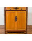 Chinese Antique Elm Two-Toned Cabinet with Cut Bronze Hardware and Yellow Patina-10. Asian & Chinese Furniture, Art, Antiques, Vintage Home Décor for sale at FEA Home