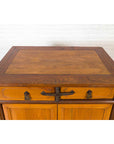 Chinese Antique Elm Two-Toned Cabinet with Cut Bronze Hardware and Yellow Patina-12. Asian & Chinese Furniture, Art, Antiques, Vintage Home Décor for sale at FEA Home