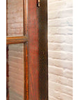 Dutch Colonial Antique Lacquered Wood Cabinet with Glass Doors and Cabriole Legs-13. Asian & Chinese Furniture, Art, Antiques, Vintage Home Décor for sale at FEA Home