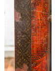 Dutch Colonial Antique Lacquered Wood Cabinet with Glass Doors and Cabriole Legs-12. Asian & Chinese Furniture, Art, Antiques, Vintage Home Décor for sale at FEA Home