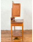 Vintage Woman's Vanity with Mirrored Panels, Single Drawer and Lower Shelf-10. Asian & Chinese Furniture, Art, Antiques, Vintage Home Décor for sale at FEA Home