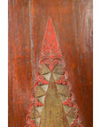 Dutch Colonial 19th Century Cabinet with Polychrome Finish and Carved Sides-9. Asian & Chinese Furniture, Art, Antiques, Vintage Home Décor for sale at FEA Home