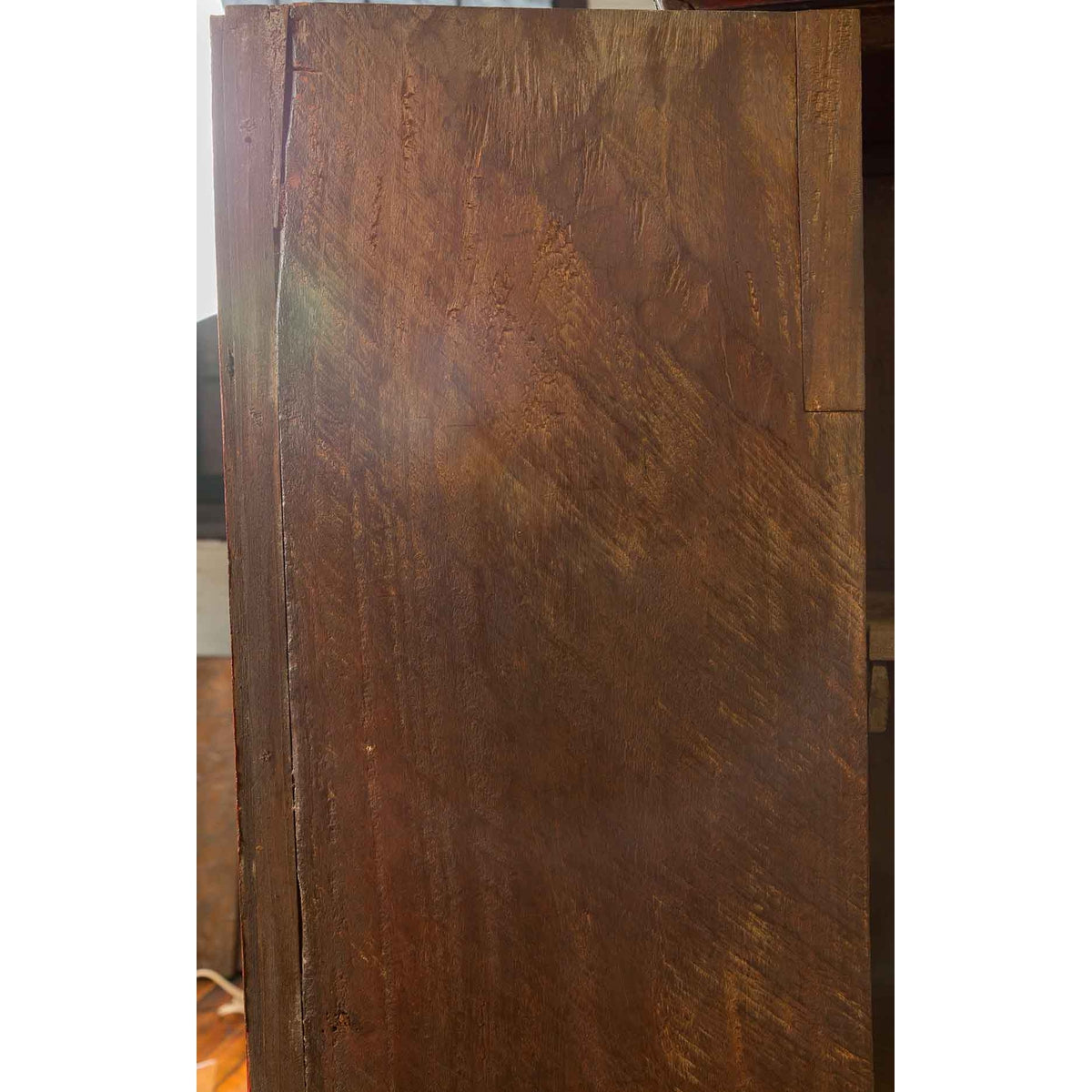 Dutch Colonial 19th Century Cabinet with Polychrome Finish and Carved Sides-10. Asian & Chinese Furniture, Art, Antiques, Vintage Home Décor for sale at FEA Home