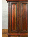 Dutch Colonial 19th Century Cabinet with Polychrome Finish and Carved Sides-5. Asian & Chinese Furniture, Art, Antiques, Vintage Home Décor for sale at FEA Home
