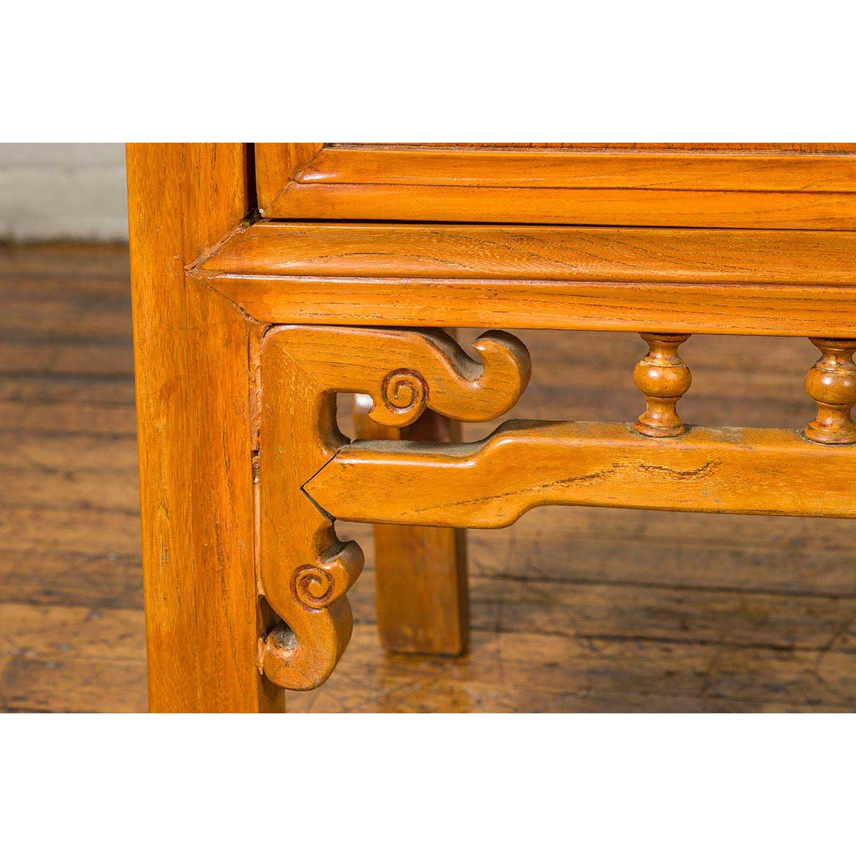 Chinese Ming Dynasty Style Elm Cabinet with Doors, Drawers and Removable Panel-10. Asian & Chinese Furniture, Art, Antiques, Vintage Home Décor for sale at FEA Home