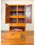 Chinese Ming Dynasty Style Elm Cabinet with Doors, Drawers and Removable Panel-3. Asian & Chinese Furniture, Art, Antiques, Vintage Home Décor for sale at FEA Home