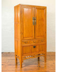 Chinese Ming Dynasty Style Elm Cabinet with Doors, Drawers and Removable Panel-5. Asian & Chinese Furniture, Art, Antiques, Vintage Home Décor for sale at FEA Home