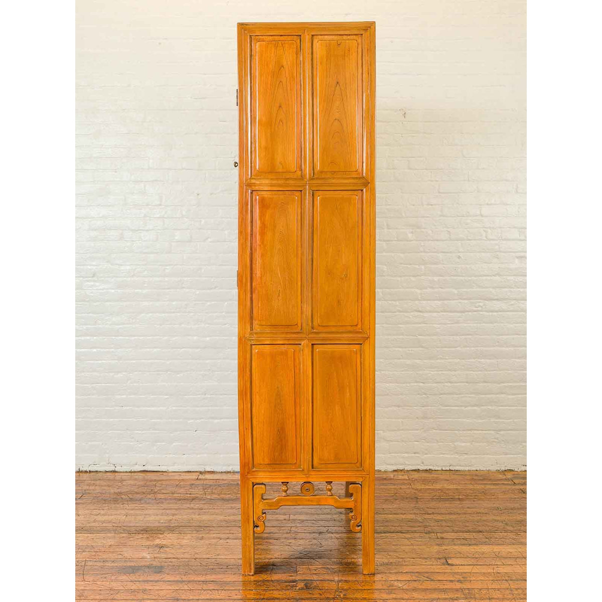 Chinese Ming Dynasty Style Elm Cabinet with Doors, Drawers and Removable Panel-14. Asian & Chinese Furniture, Art, Antiques, Vintage Home Décor for sale at FEA Home
