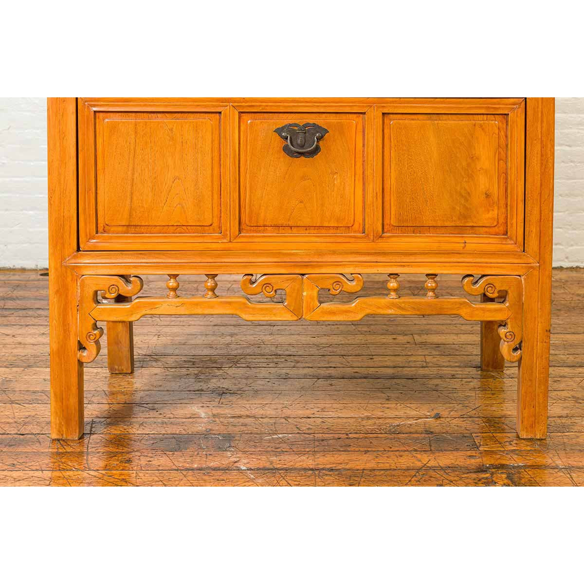 Chinese Ming Dynasty Style Elm Cabinet with Doors, Drawers and Removable Panel-9. Asian & Chinese Furniture, Art, Antiques, Vintage Home Décor for sale at FEA Home