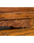 Indian 19th Century Tall Cabinet with Carved Scrolling Foliage and Beaded Motifs-16. Asian & Chinese Furniture, Art, Antiques, Vintage Home Décor for sale at FEA Home