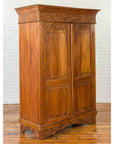 Indian 19th Century Tall Cabinet with Carved Scrolling Foliage and Beaded Motifs-3. Asian & Chinese Furniture, Art, Antiques, Vintage Home Décor for sale at FEA Home