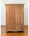 Indian 19th Century Tall Cabinet with Carved Scrolling Foliage and Beaded Motifs-18. Asian & Chinese Furniture, Art, Antiques, Vintage Home Décor for sale at FEA Home